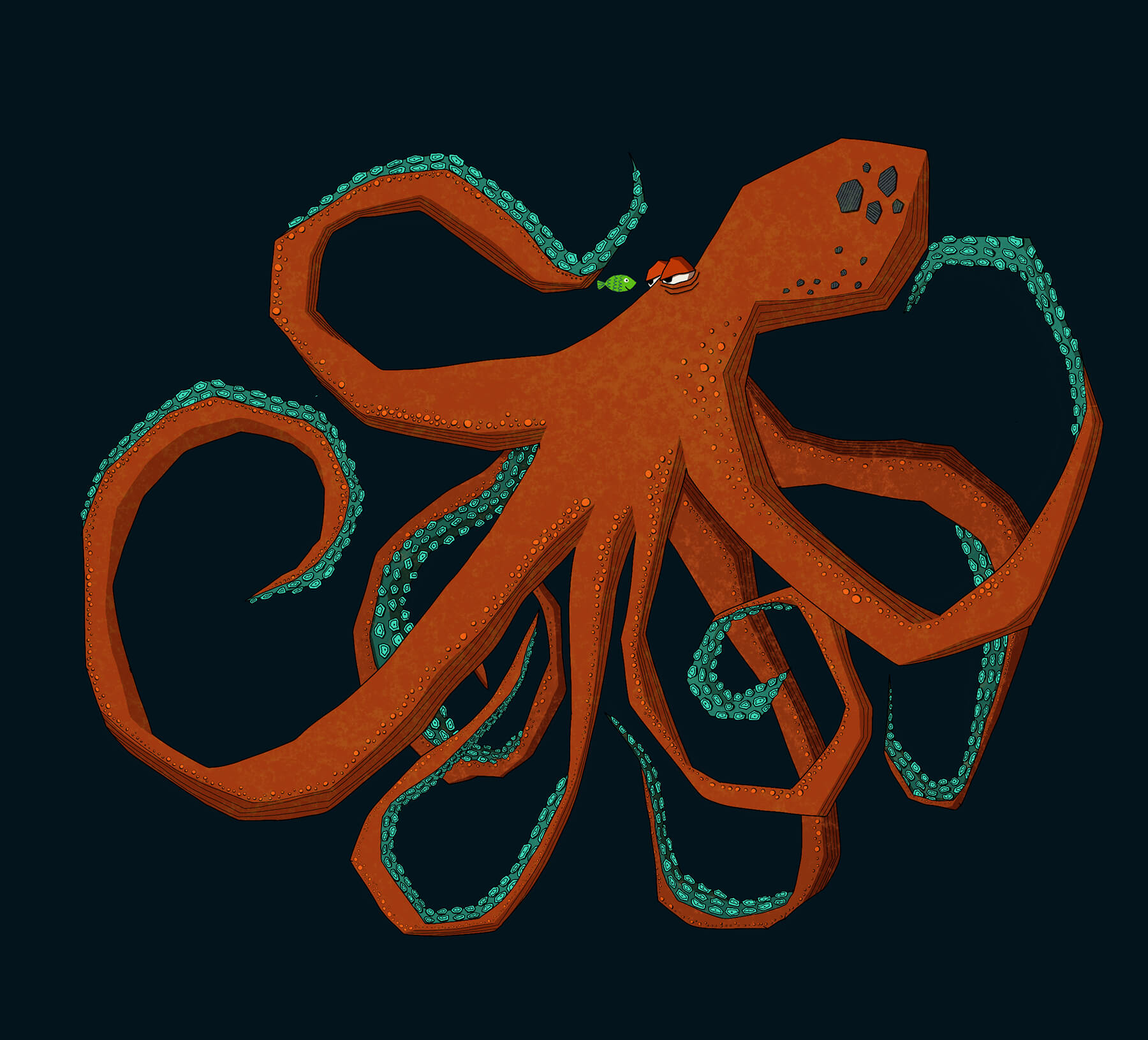 Kraken und Fischi Kopie