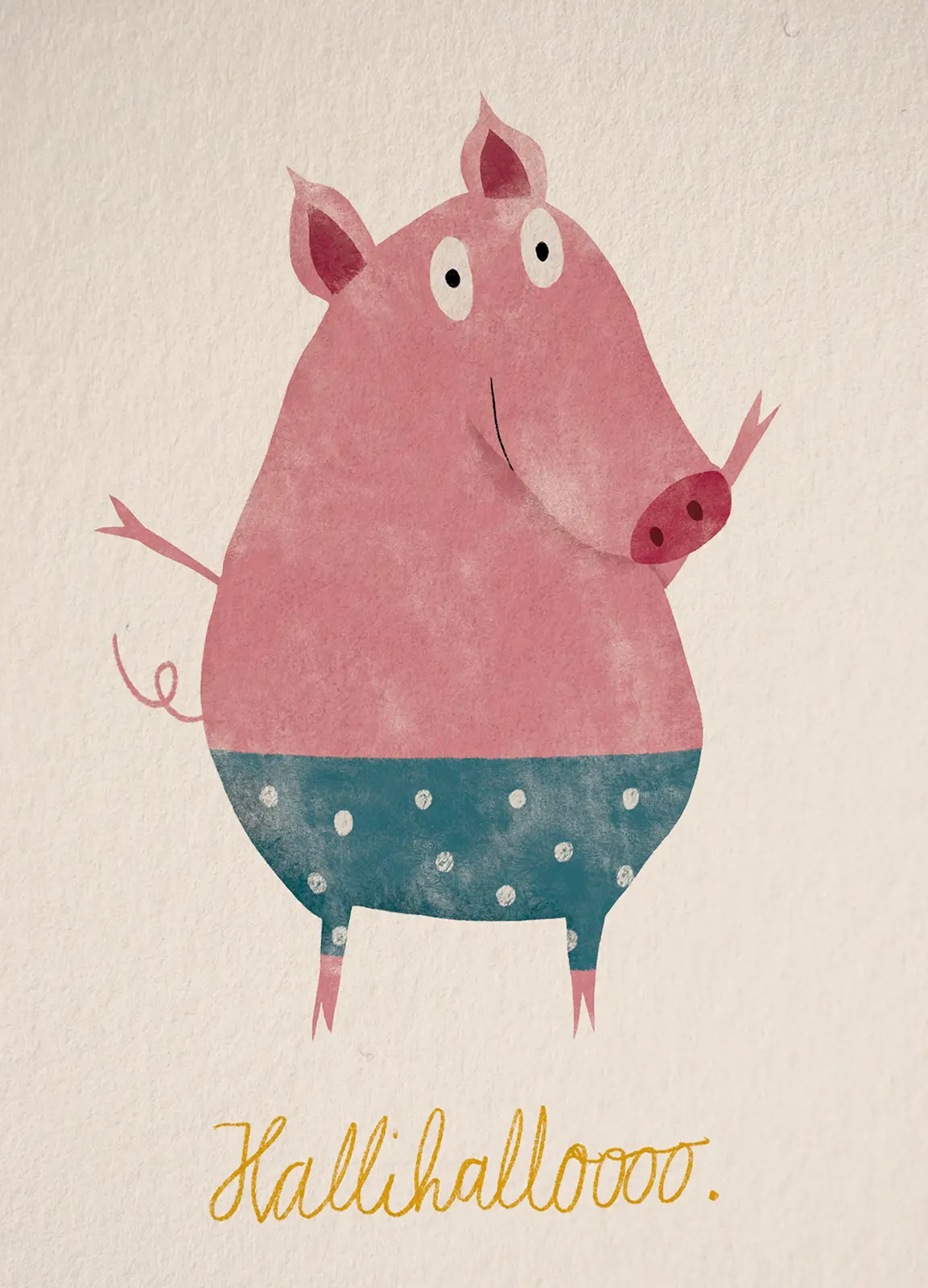 Schweinchen-Postkarte (1)